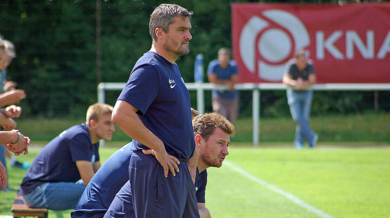 Im Spitzenspiel gegen Köln: Bochums Trainerduo Thomas Reis und Paul Freier © MSPW