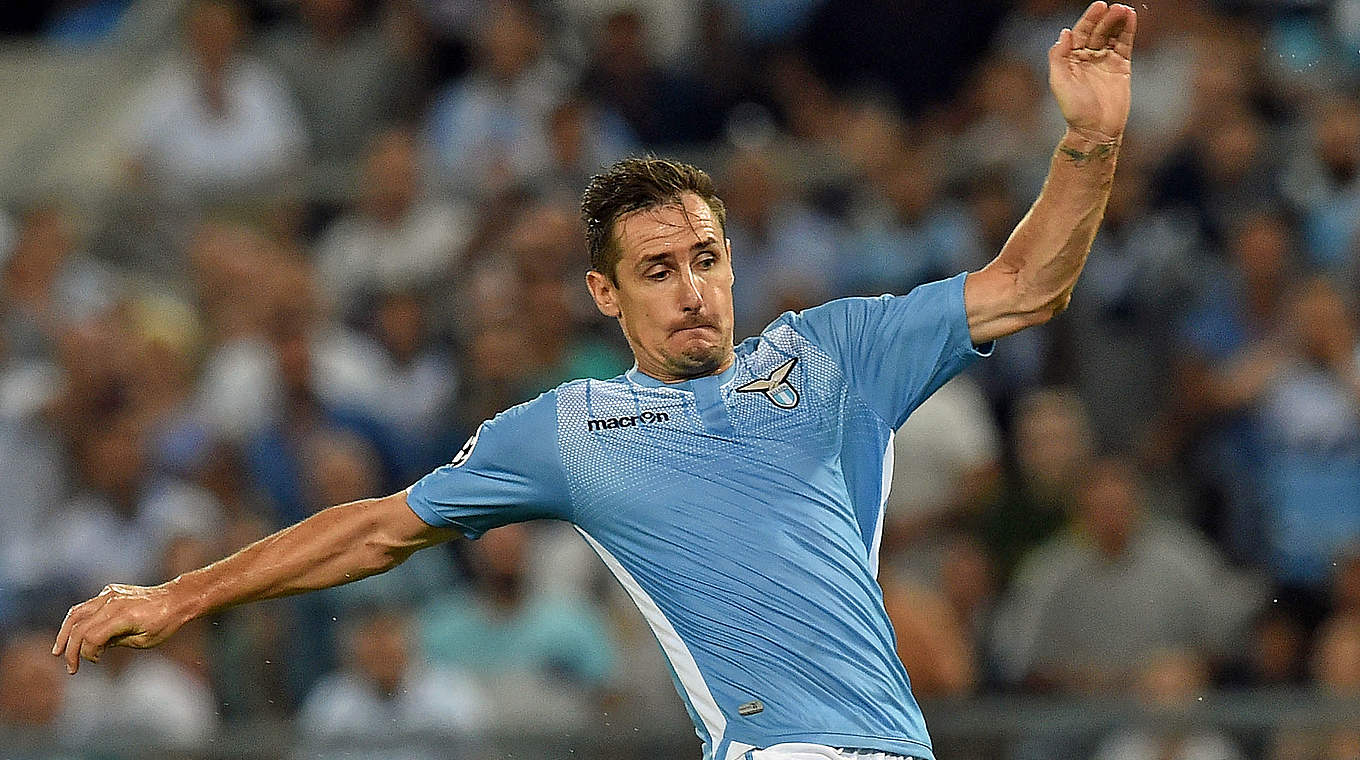 Miroslav Klose will miss the return leg in Leverkusen due to injury © 2015 Getty Images