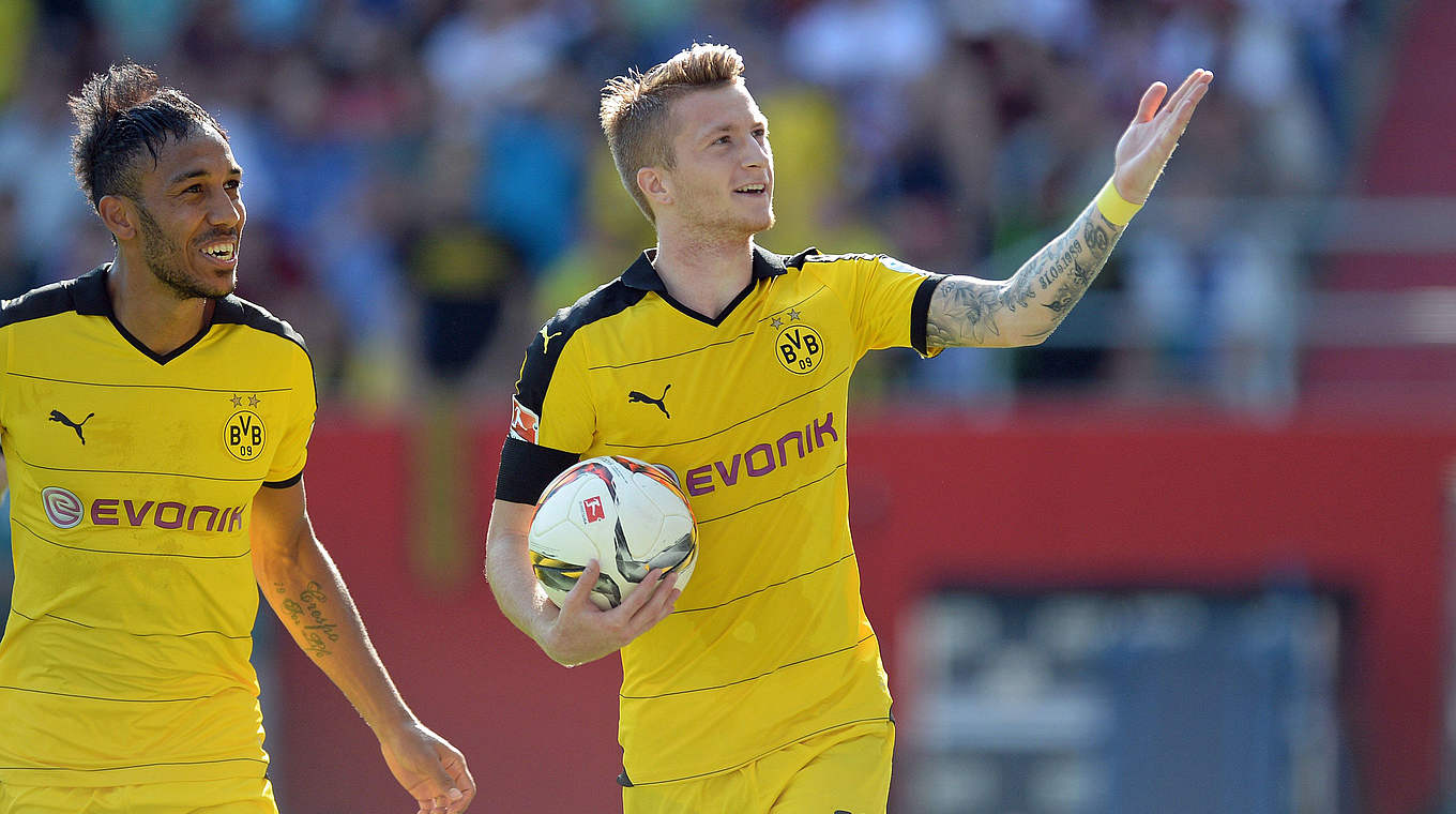 Marco Reus: "We stayed tight and in the end got our reward" © CHRISTOF STACHE/AFP/Getty Images