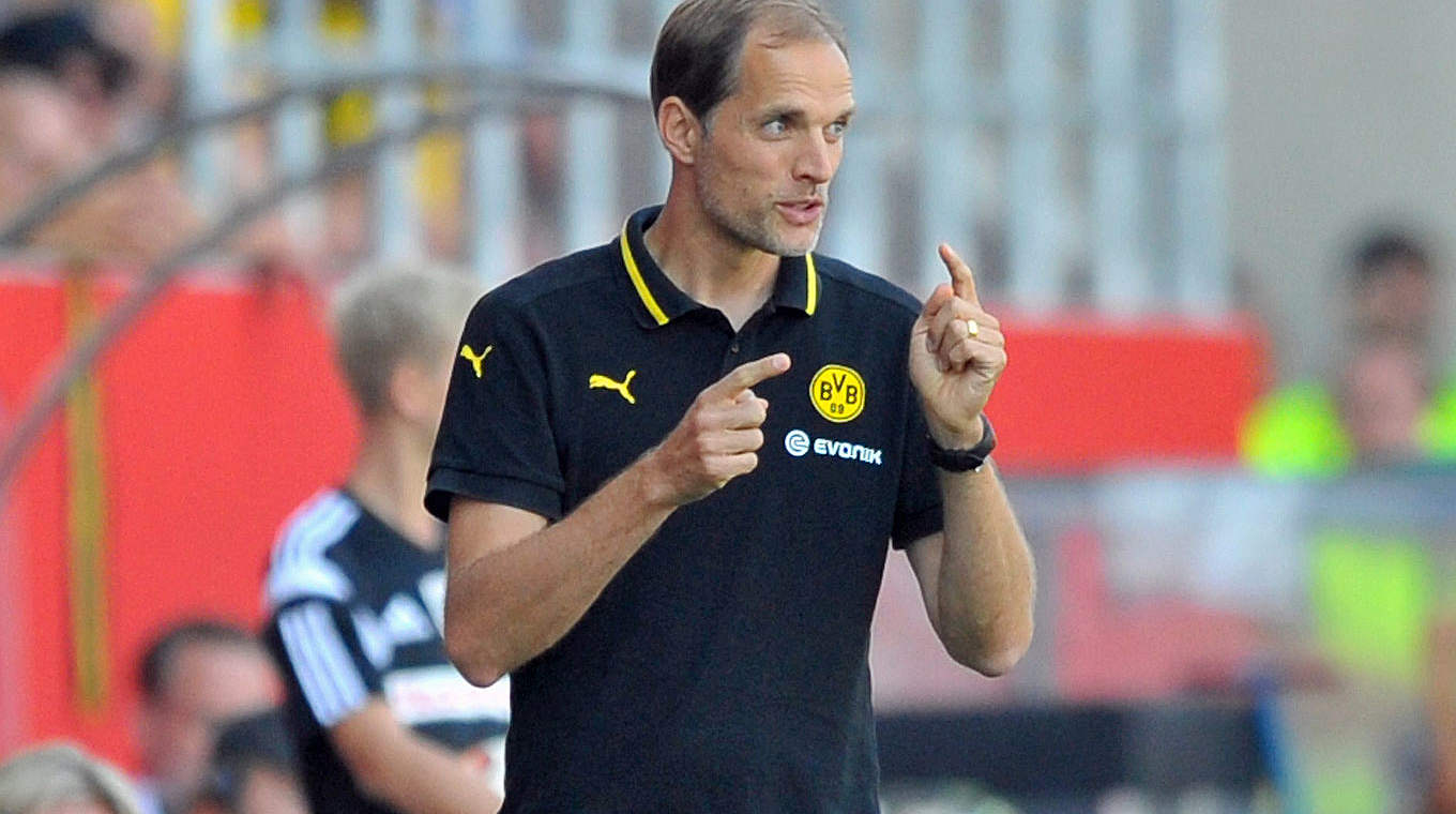 FC Ingolstadt - Borussia Dortmund 0:4 (0:0): Trainer Thomas Tuchel führt den BVB in die Erfolgsspur zurück © 2015 Getty Images