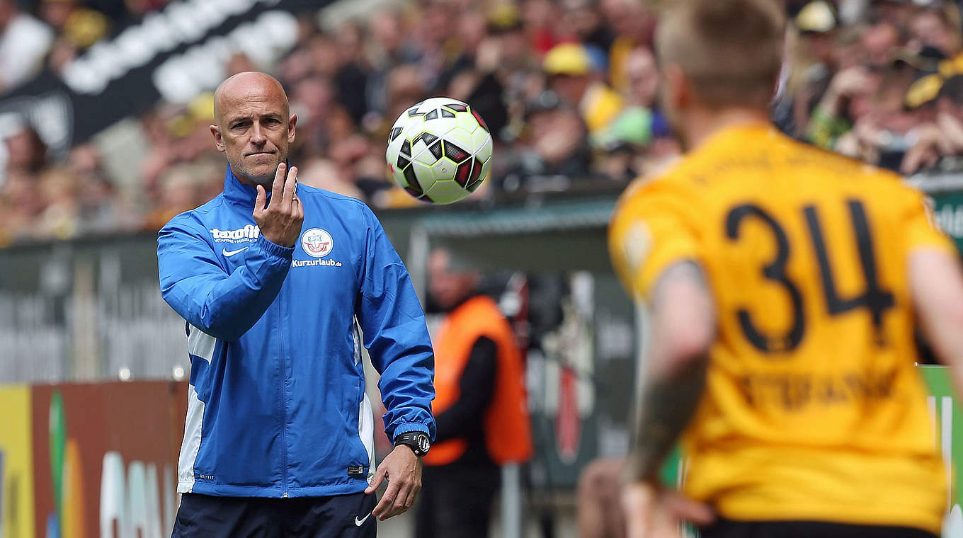 Karsten Baumanns Ziel ist klar skizziert: "Die Hansa-Kogge in sichere Gewässer lotsen" © 2015 Getty Images