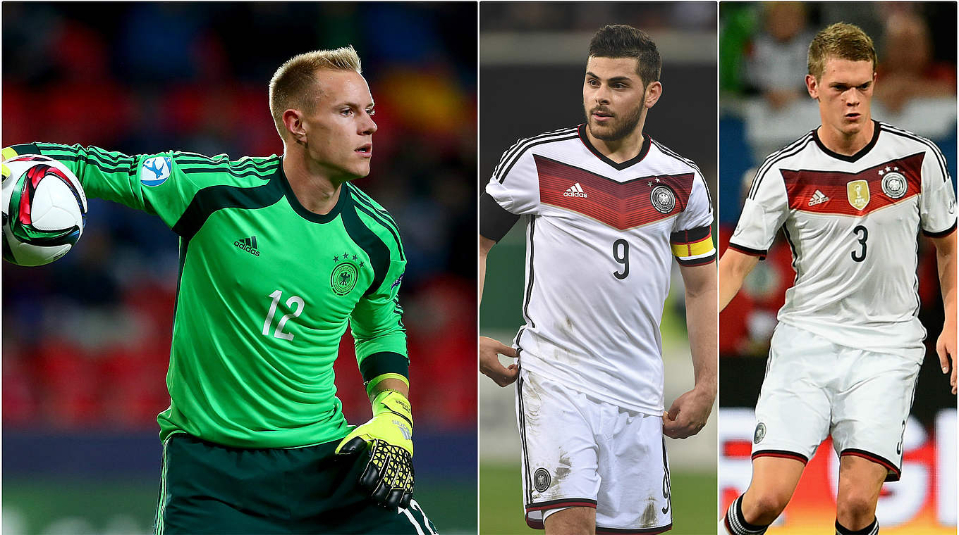 Marc-André ter Stegen, Kevin Volland and Matthias Ginter all played at the EURO U21s © Getty Images/DFB