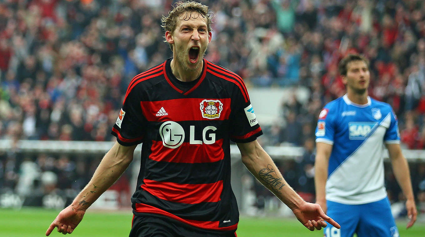 Bester Aktiver in der ewigen Torjägerliste: Leverkusens Angreifer Stefan Kießling © 2015 Getty Images