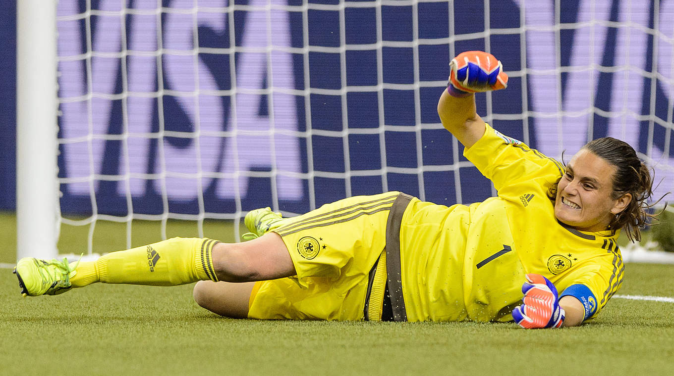 Nadine Angerer is the most successful goalkeeper in German women's football © 2015 Getty Images
