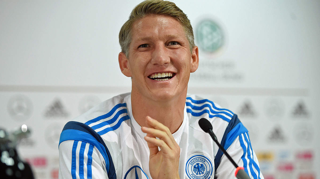 Bastian Schweinsteiger: "The two games are definitely a challenge for us" © GES/Markus Gilliar