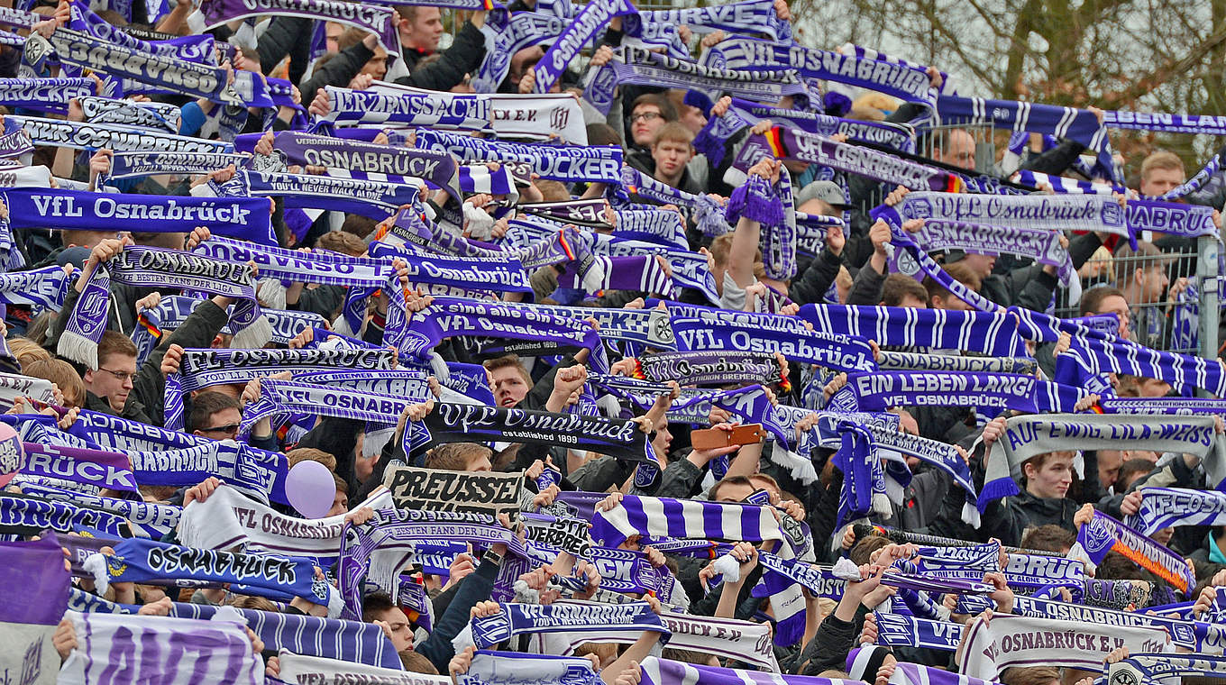 Derby ohne Gästefans: Der Gästeblock in Osnabrück bleibt leer © 2014 Getty Images