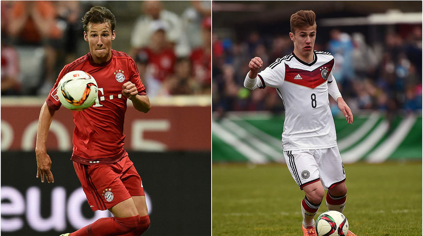 Bis 2018 beim Fc Bayern: Fabian Benko und Niklas Dorsch (v.l.) © Getty Images/DFB