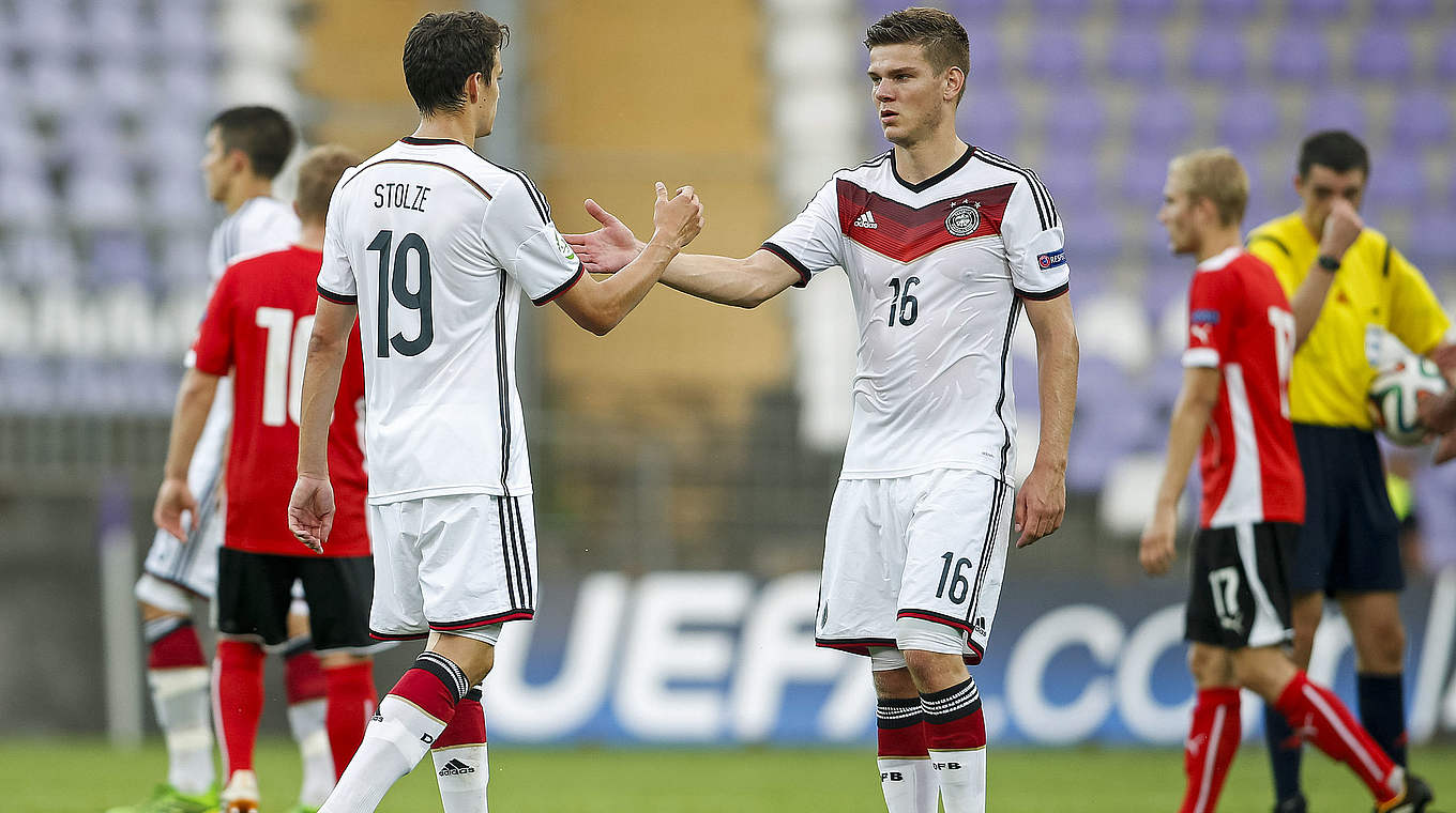 Mit der deutschen U 20 bei der Weltmeisterschaft in Neuseeland: Anthony Syhre (M.) © 2014 Getty Images