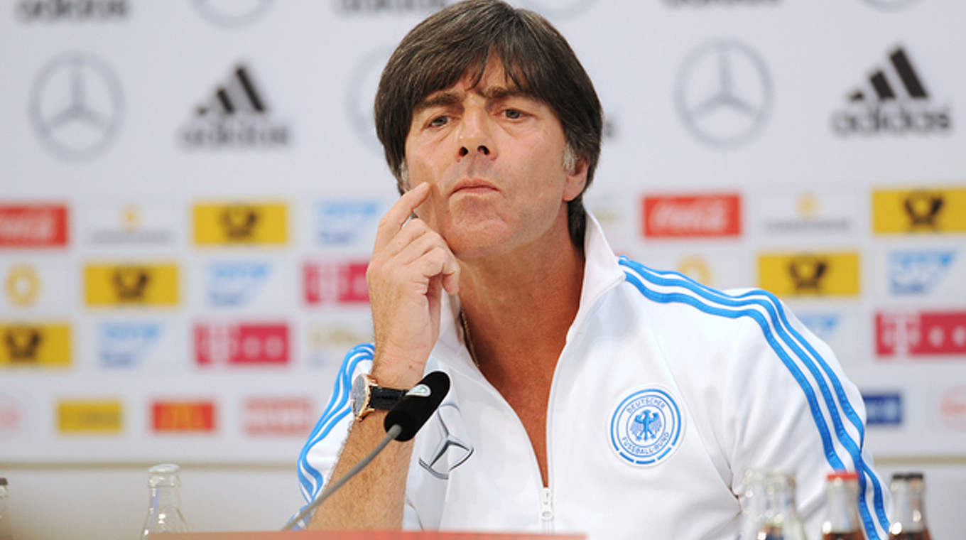 Löw on Germany's position in qualifying: "We're not feeling any pressure" © GES/Markus Gilliar