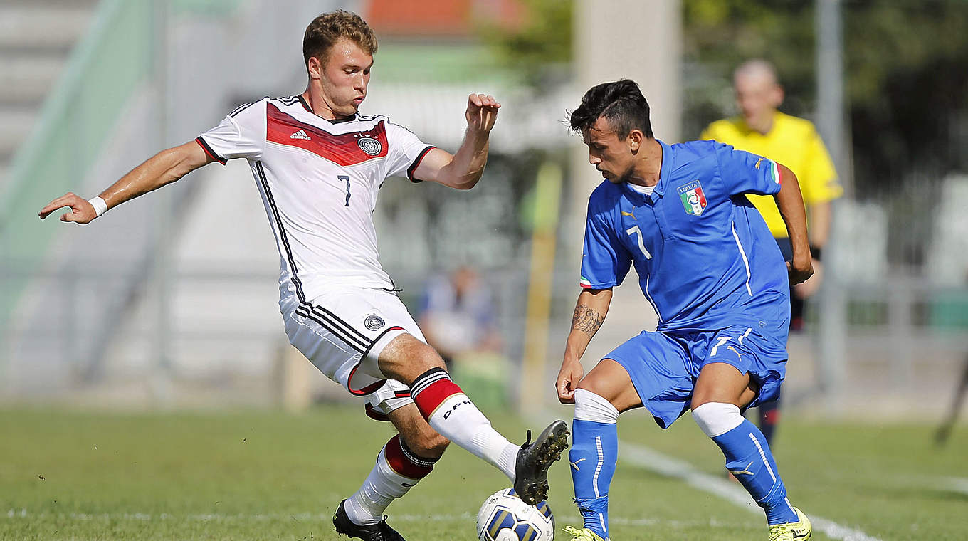 Max Dittgen played his first international match for the U20s © 2015 Getty Images