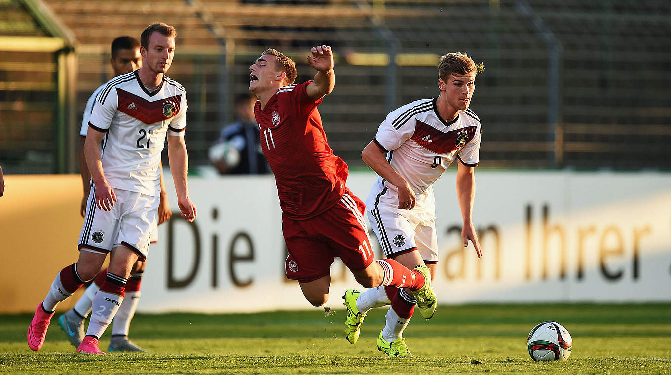 Goalscorer Timo Werner (right): “We started well and bossed the game” © 2015 Getty Images