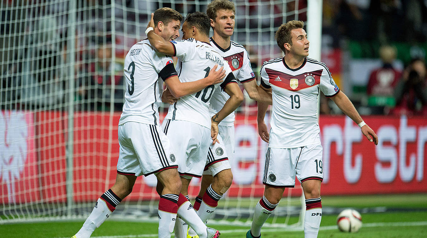 Germany fired themselves to the top of their group with a win over Poland © GES/Helge Prang