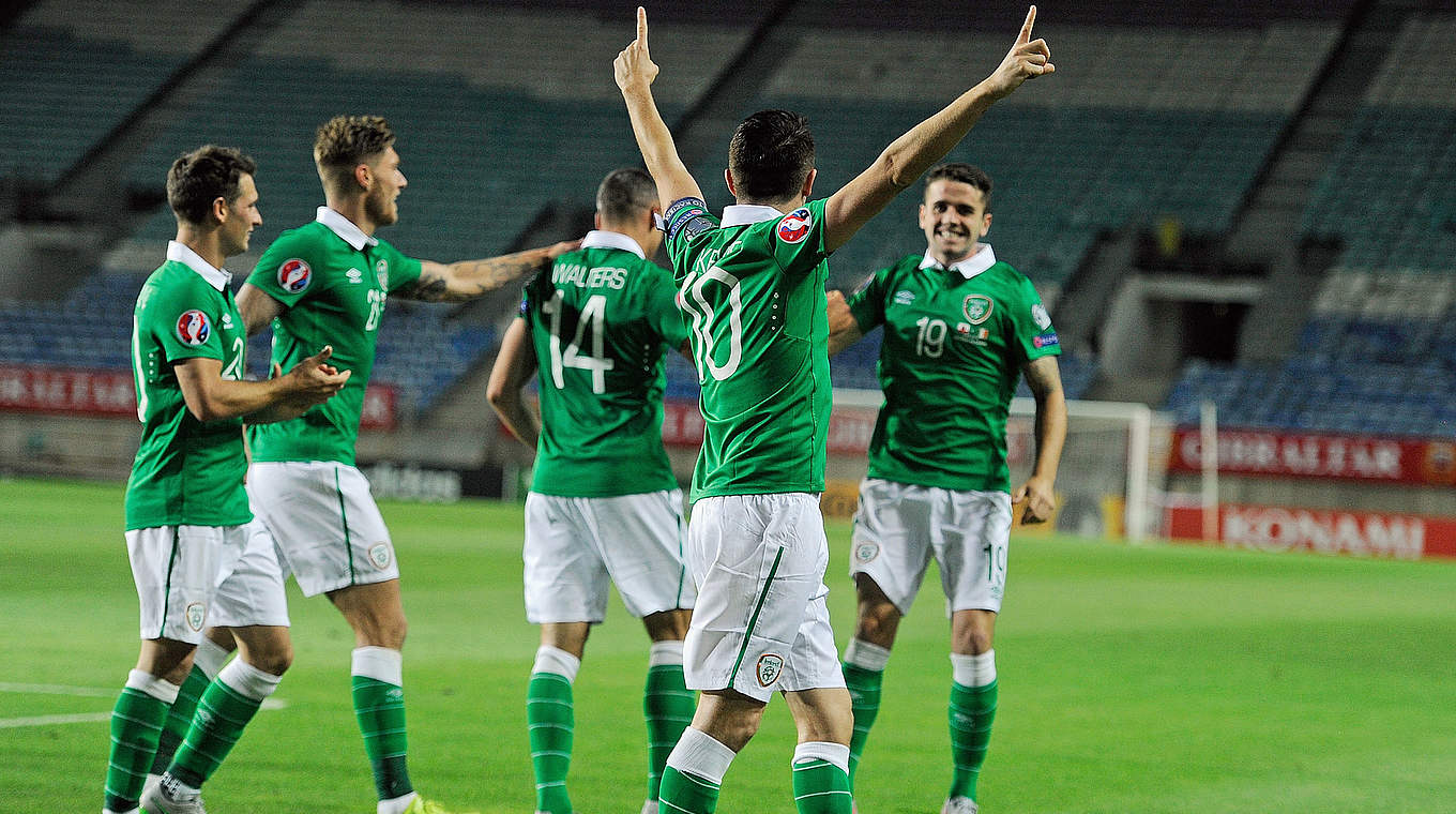 Ireland won 4-0 in Gibraltar © 2015 Getty Images