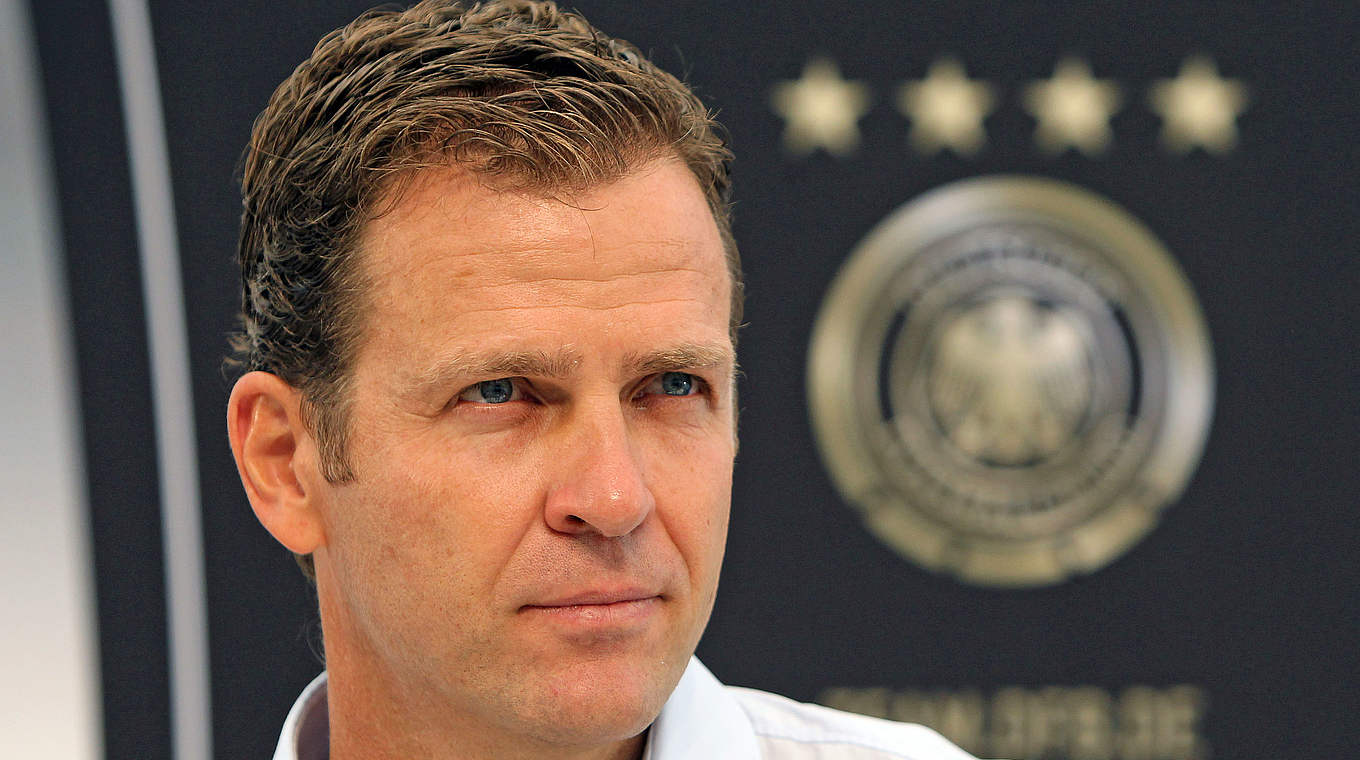 Bierhoff: "We want to gain the momentum from our fans that we will need in France" © AFP