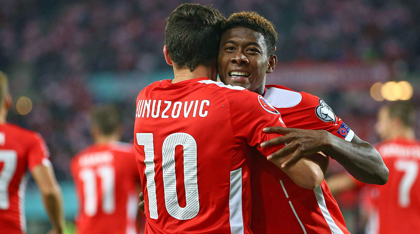 David Alaba of Bayern München has led Austria into the top ten © imago/GEPA pictures