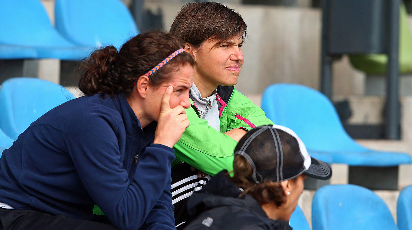 War für Tennis Borussia Berlin am Ball: Ex-Nationalspielerin Ariane Hingst (r.) © 2015 Getty Images