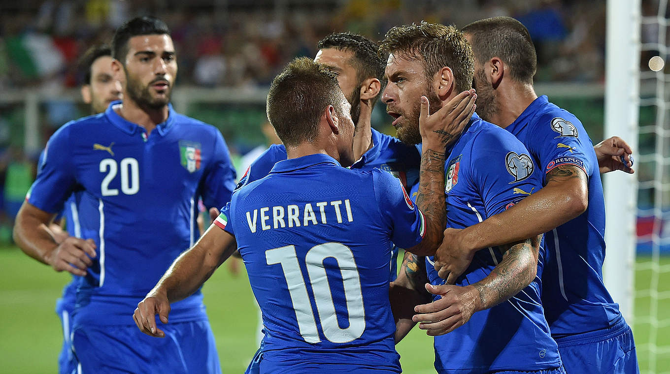 Sie gegen Bulgarien: Italien jubelt © 2015 Getty Images