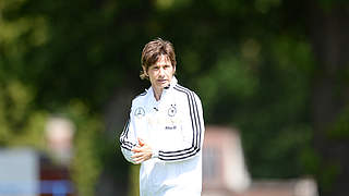 Plant den U 15-Kaderlehrgang in Kamen-Kaiserau: U 15-Trainerin Bettina Wiegmann © 2015 Getty Images