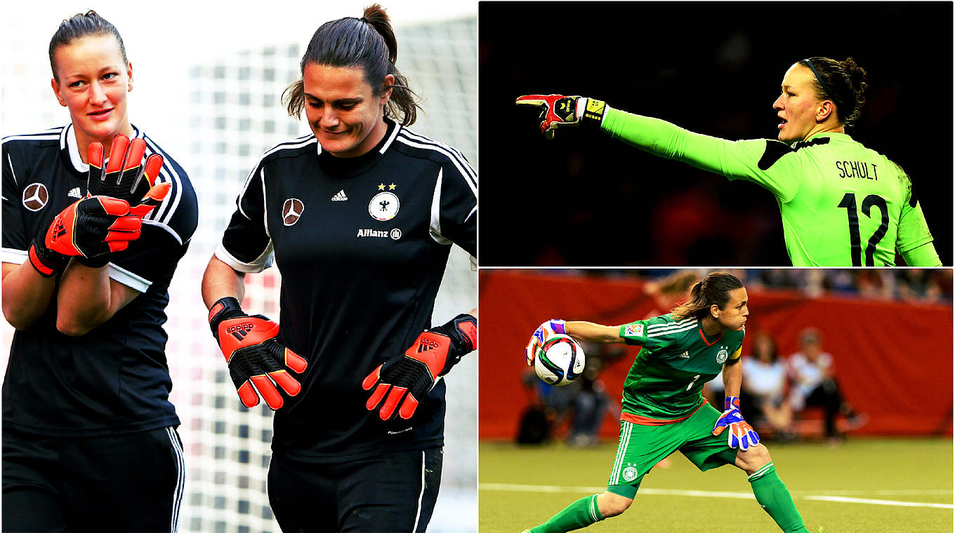 Almuth Schult replaces Nadine Angerer in goal for Germany. © Getty Images