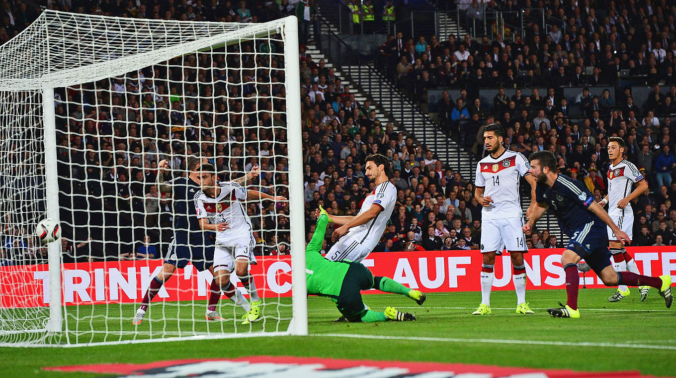 Germany were unlucky to concede after the ball bounced off Hummels © 2015 Getty Images