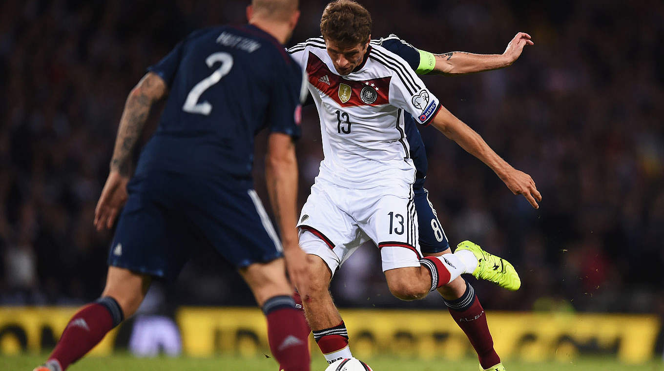 Thomas Müller was the star, scoring two goals and providing one assist © 2015 Getty Images