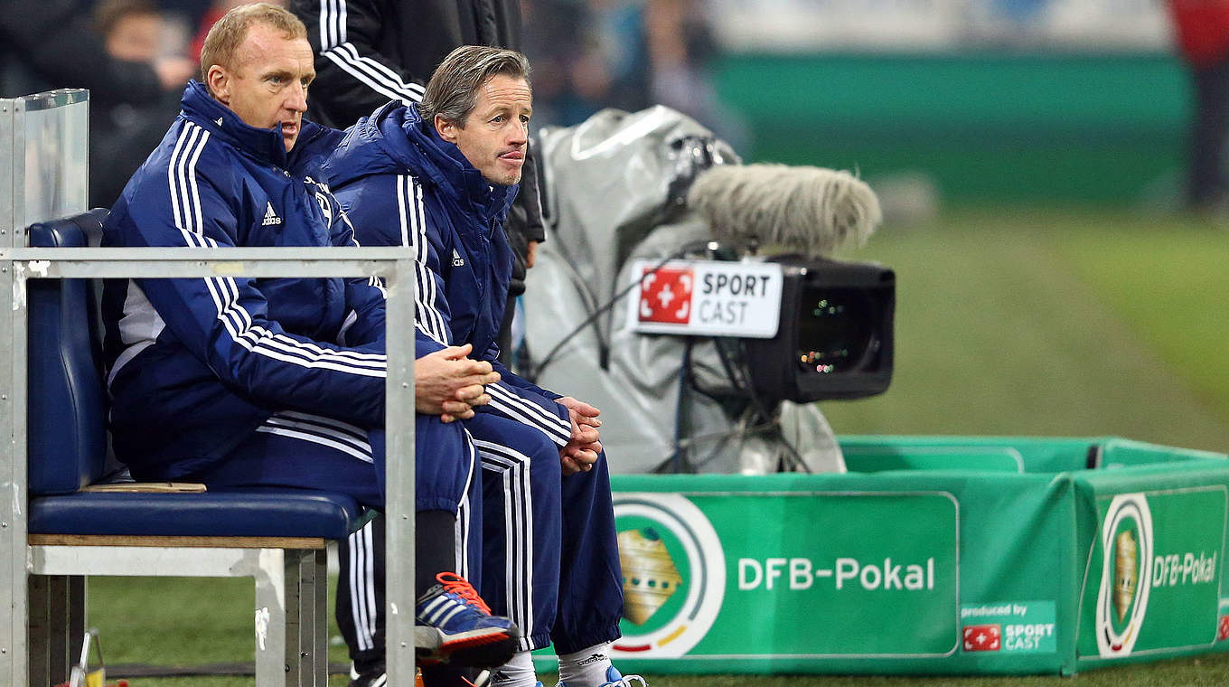 Debüt verdorben: Mainz ärgert im Dezember 2012 Schalkes neuen Coach Jens Keller (r.) © 2012 Getty Images