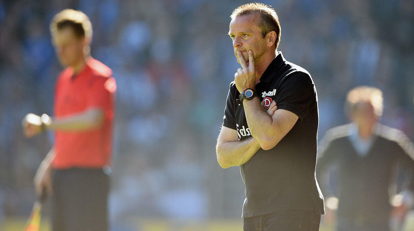 Bis Februar 2015 war Böger Chefcoach bei Dynamo Dresden © 2014 Getty Images
