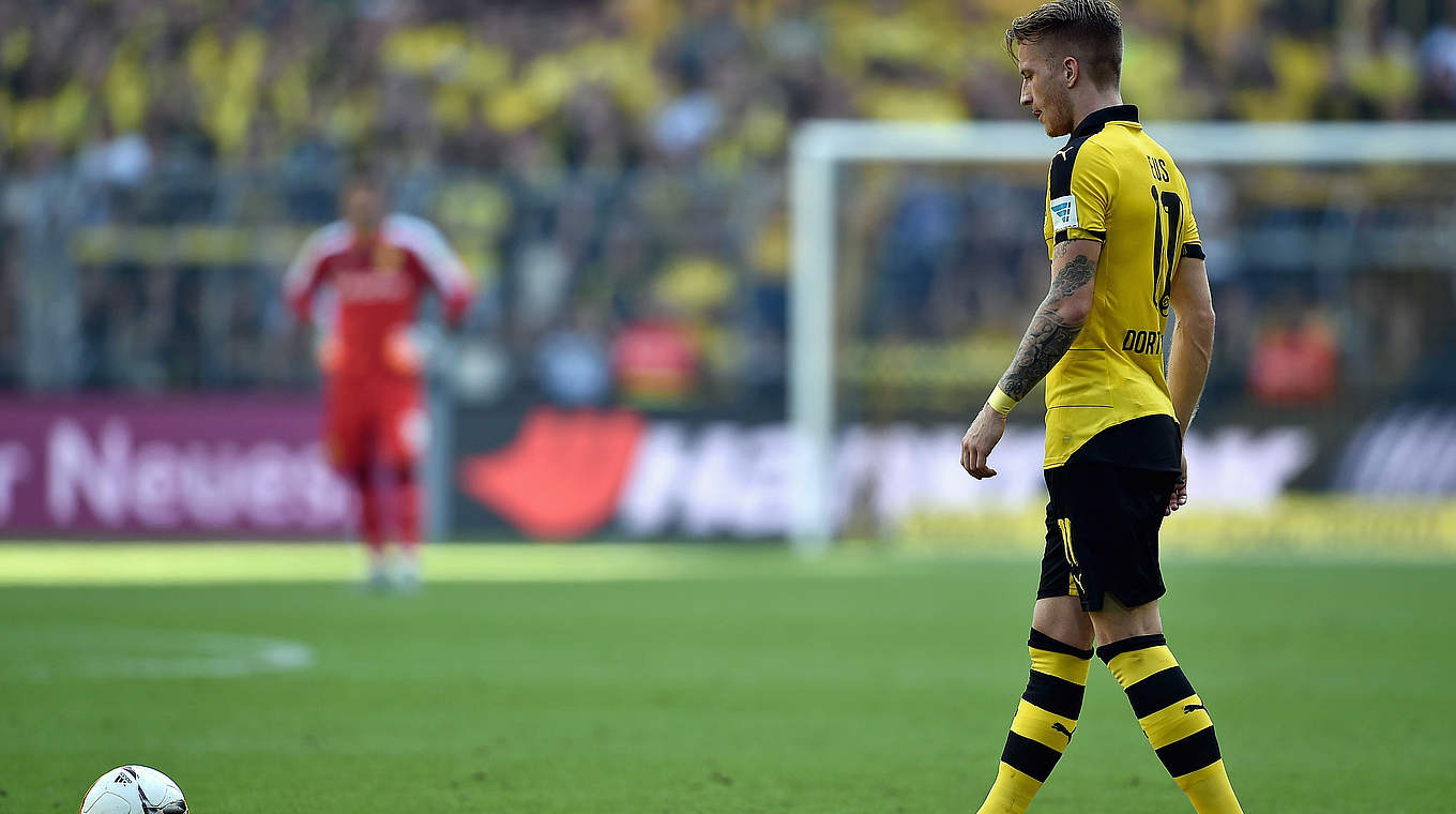 Sein Einsatz ist fraglich: Marco Reus leidet unter einem angebrochenen Zeh © 2015 Getty Images