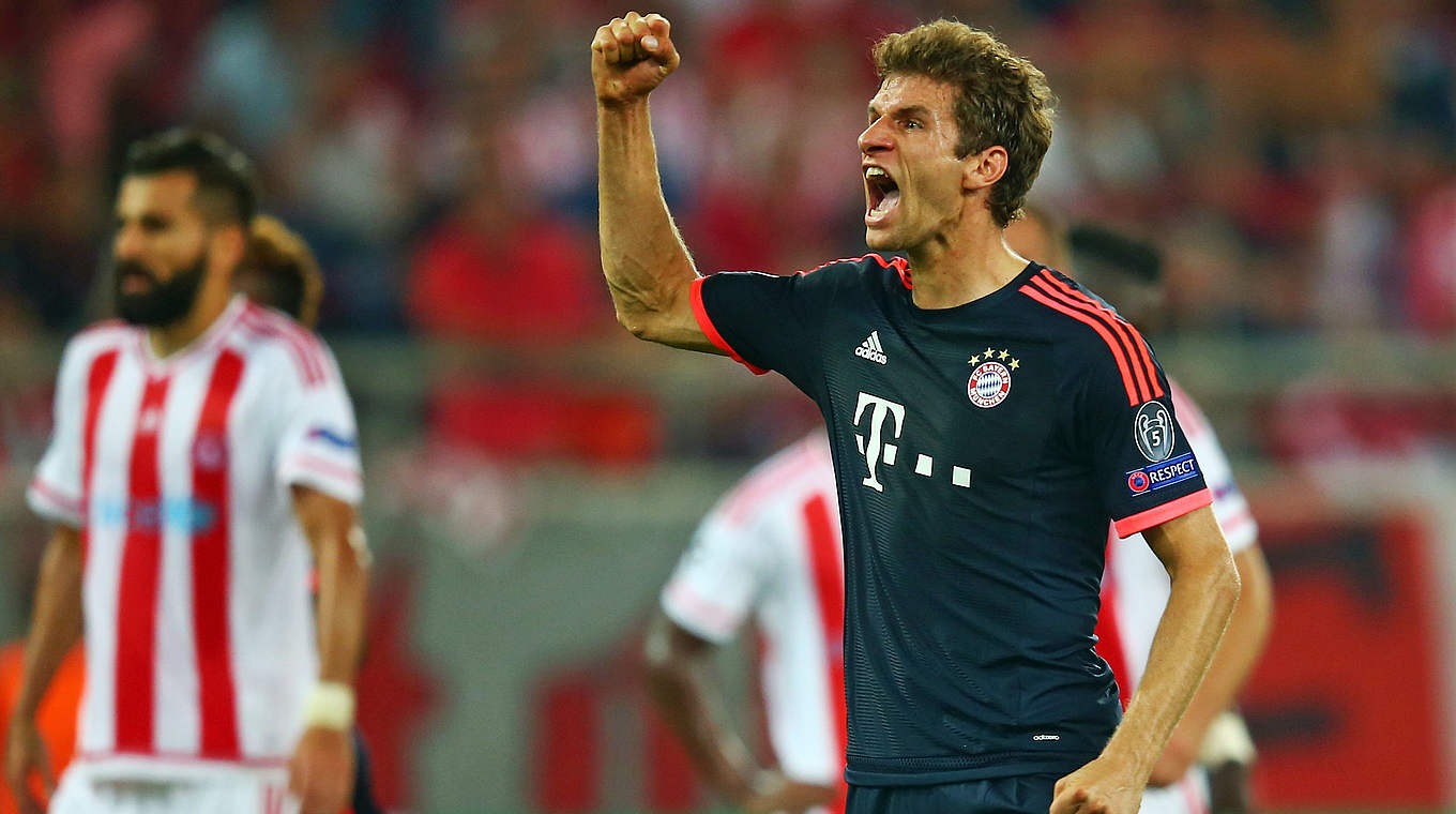 Thomas Müller: "It was of course very important to start with a win." © 2015 Getty Images
