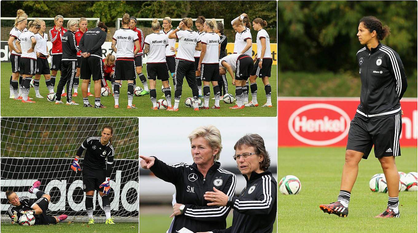 Germany training in Leipzig ahead of their EURO qualifiers opener © 