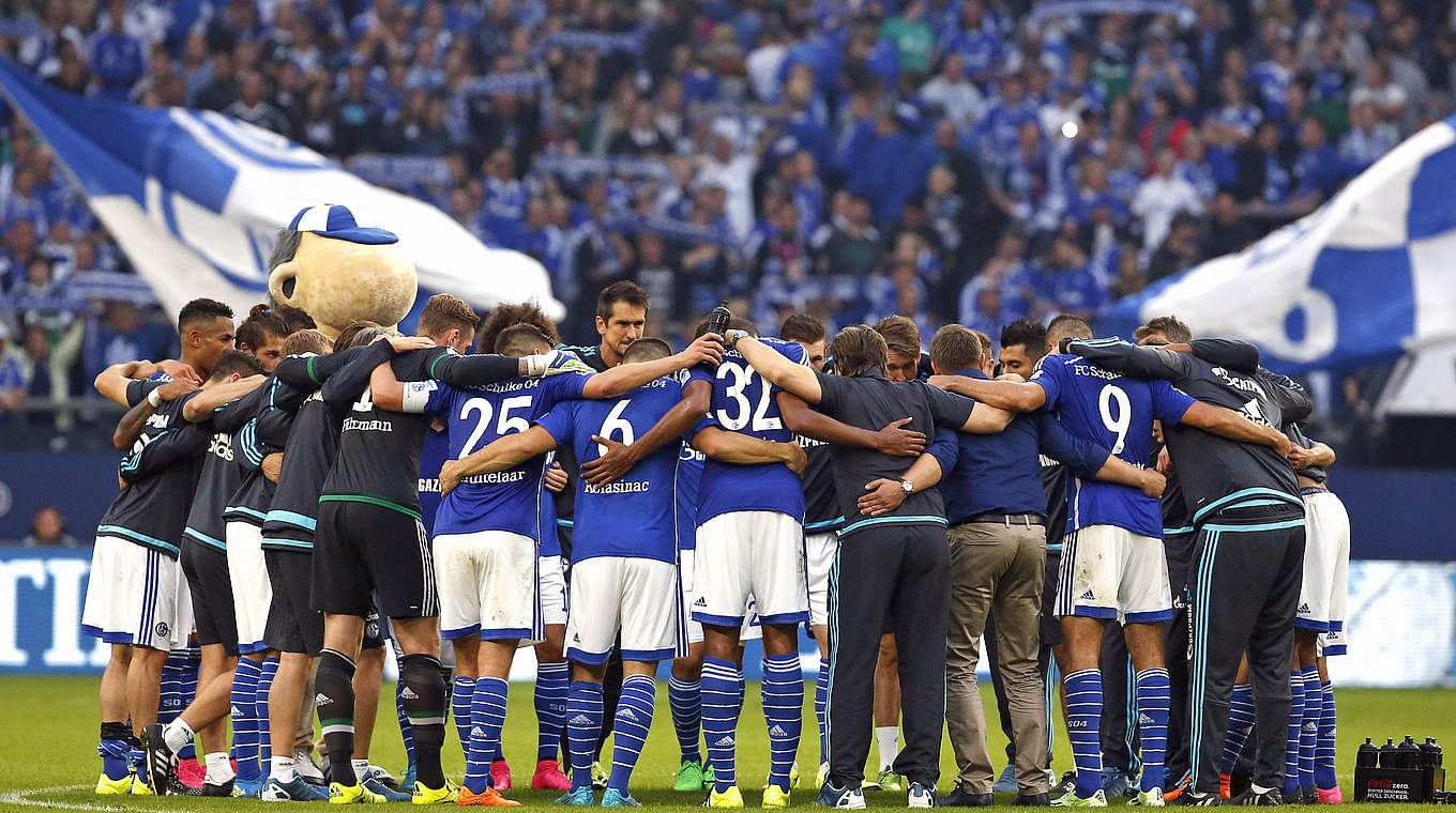 Bestreitet in Stuttgart das 800. Auswärtsspiel: Schalke 04 © 2015 Getty Images