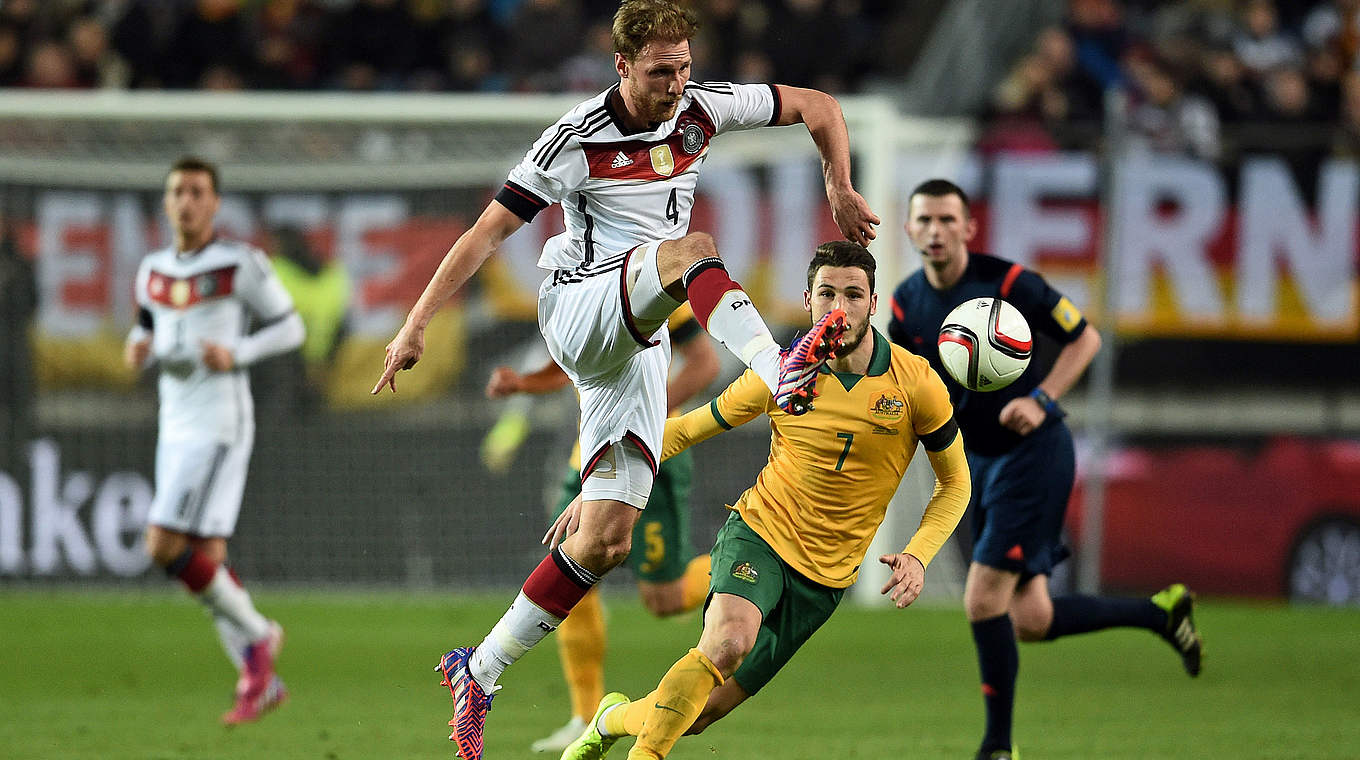 World champion Höwedes has played 32 times for Germany, scoring 2 goals    © 2015 Getty Images