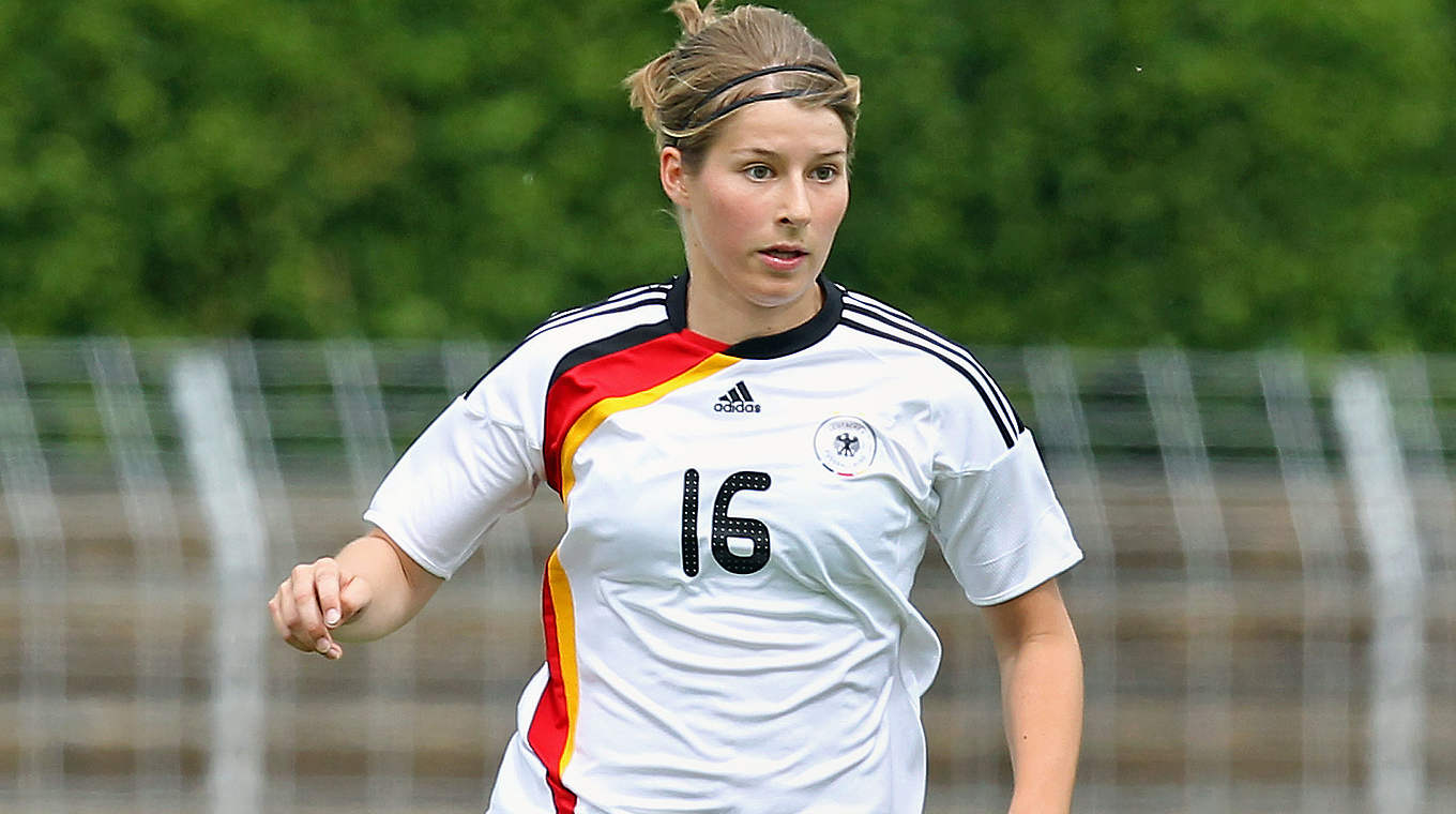 U 20 Weltmeisterin 2010 in Deutschland: die Mittelfeldspielerin Marie-Louise Eta © 2010 Getty Images