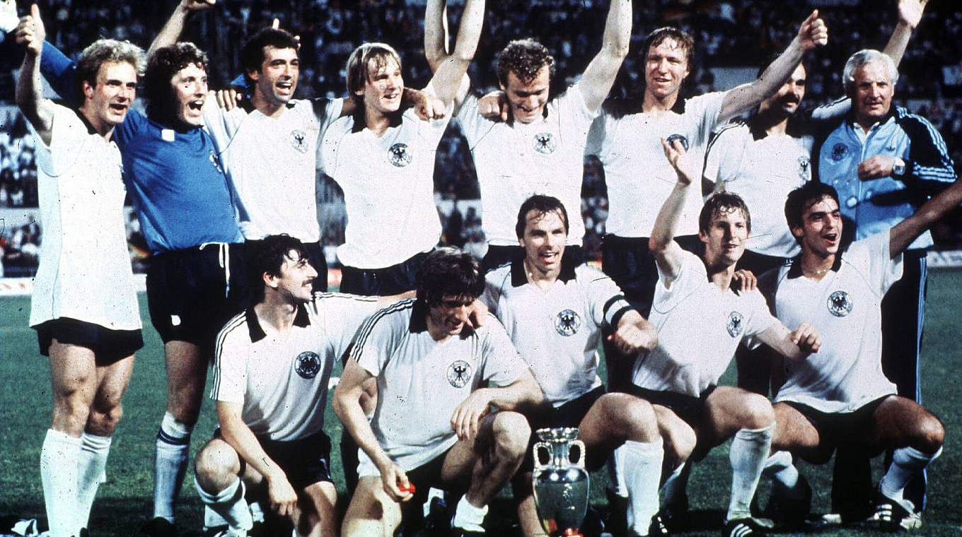 Der einzige Titel mit der Nationalmannschaft: Rummenigge (l.) wird Europameister 1980 © imago