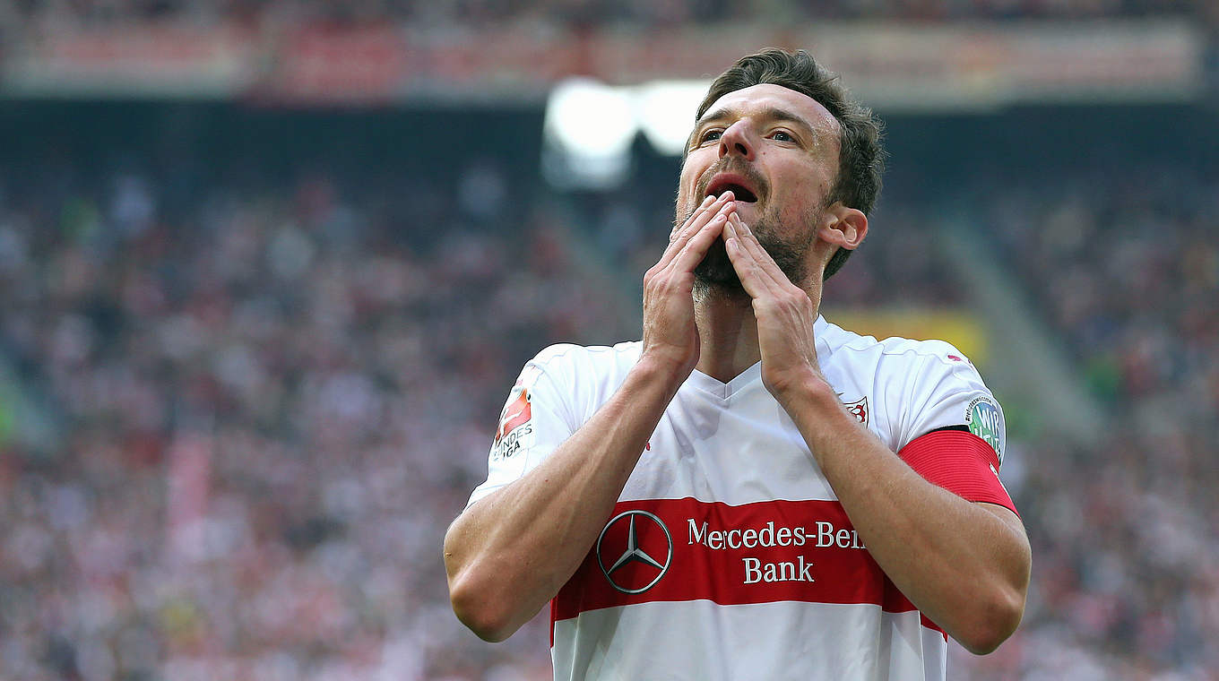 Steht vor seinem 200. Bundesligaspiel: VfB-Kapitän Christian Gentner © 2015 Getty Images