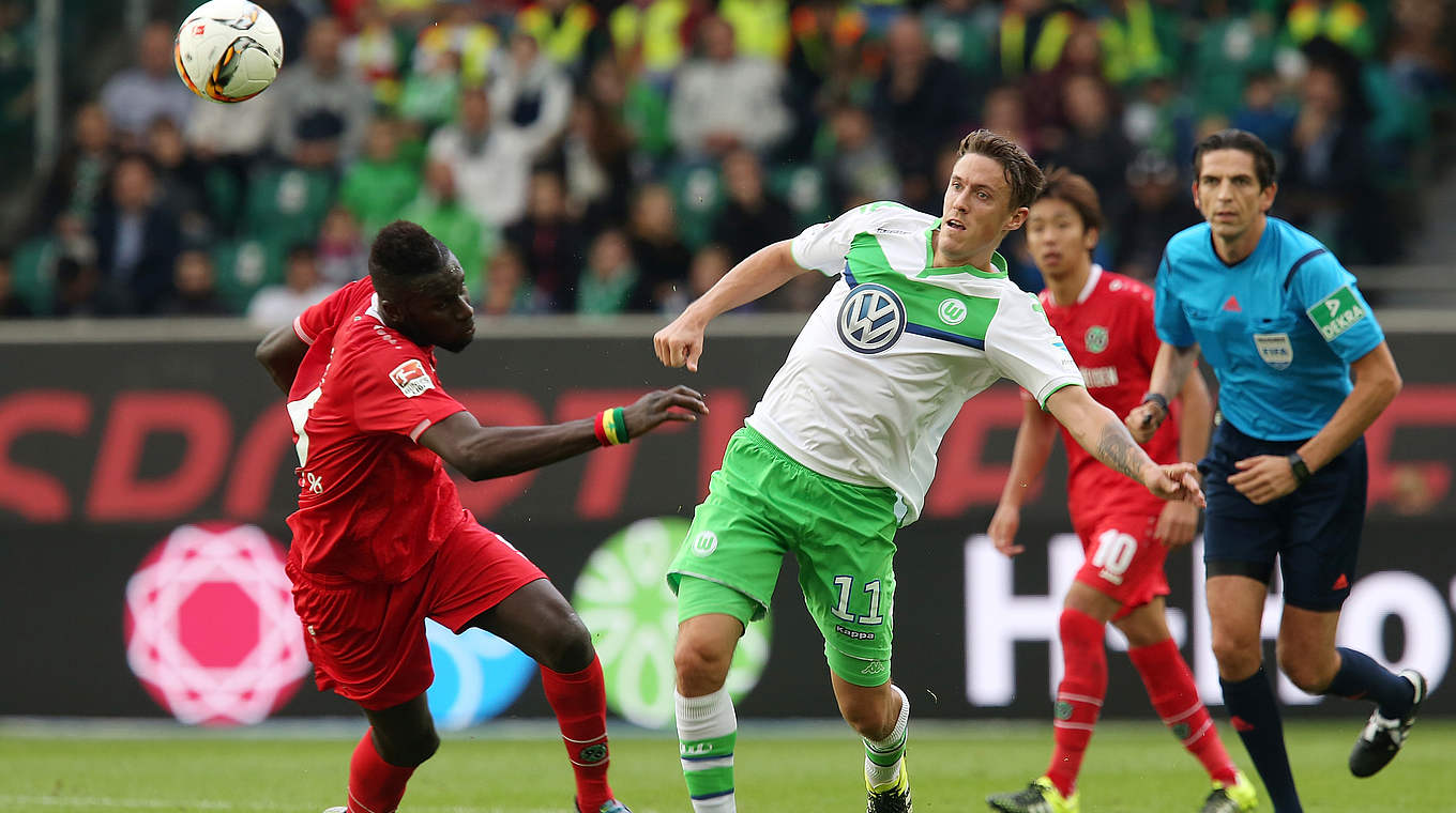 Wolfsburg were held to a 1-1 draw by last-placed Hannover © 2015 Getty Images