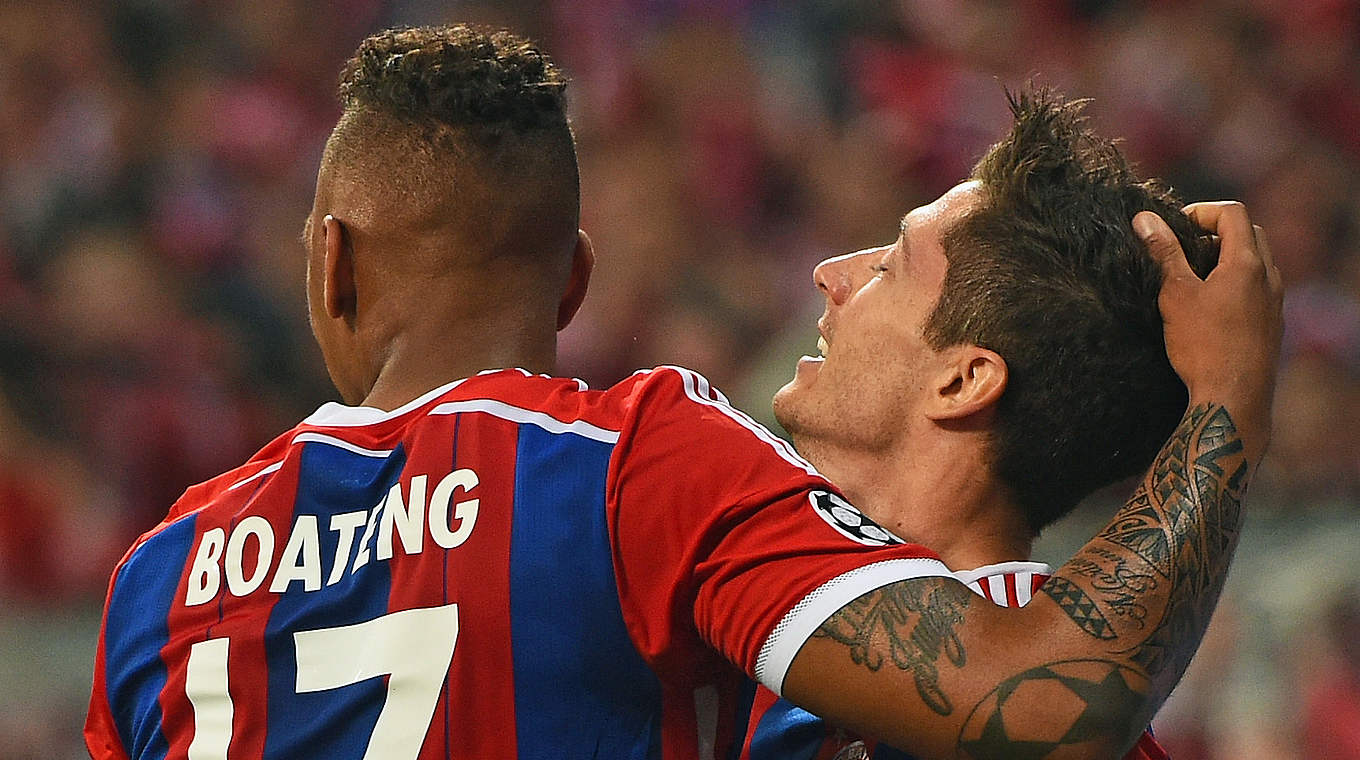 Boateng über Lewandowski (r.): "Hinter seinen Toren steckt viel Fleiß" © 2015 Getty Images