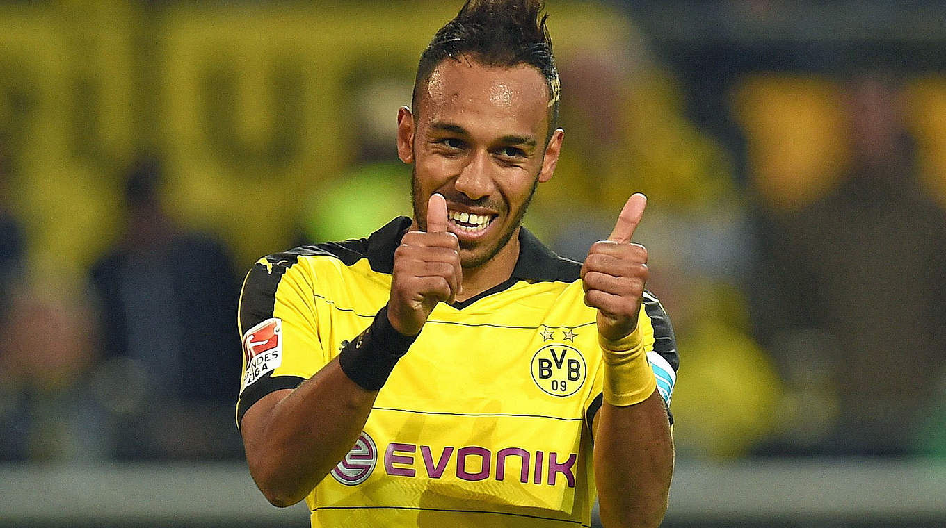 Doppelpack und neuer Bundesligarekord: Dortmunds Pierre-Emerick Aubameyang © AFP/GettyImages