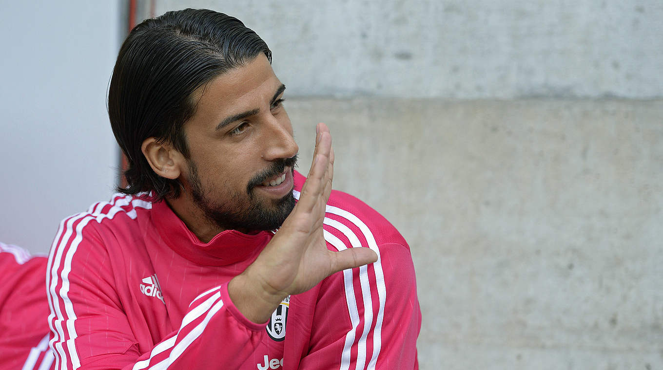 I'm back! Khedira gets back on the pitch after two months out. © 2015 Getty Images