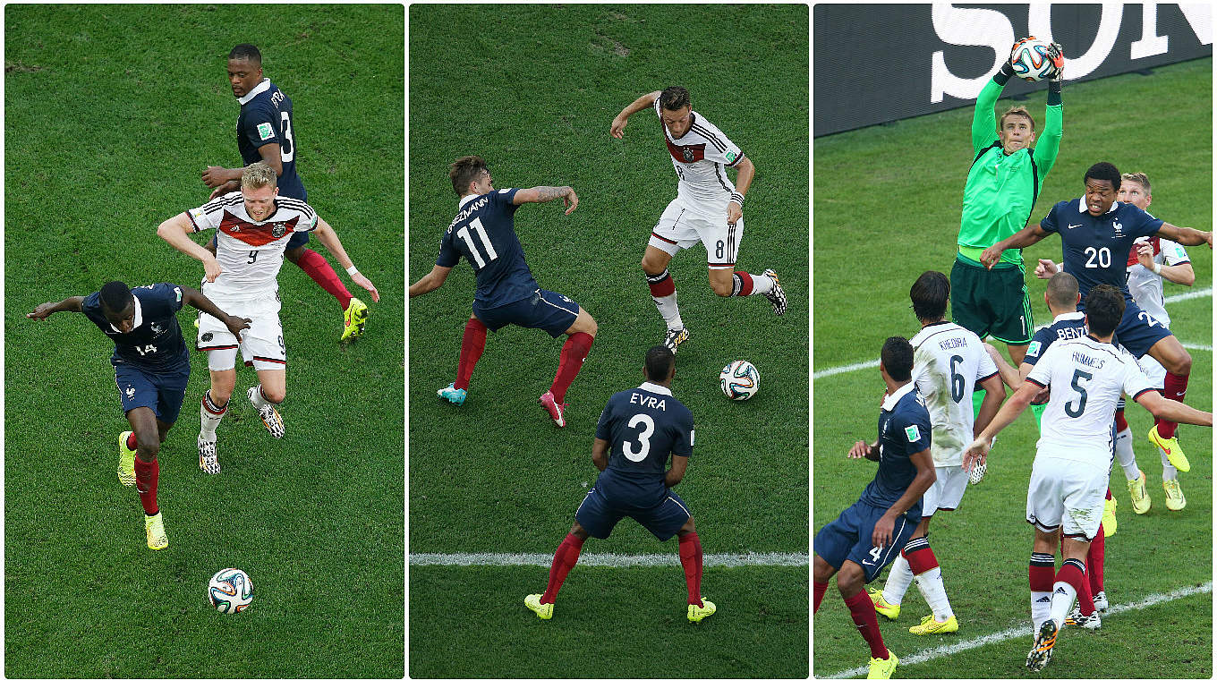 Das letzte Duell: Deutschland gewinnt das WM-Viertelfinale am 4. Juli 2014 in Rio mit 1:0 © Getty Images