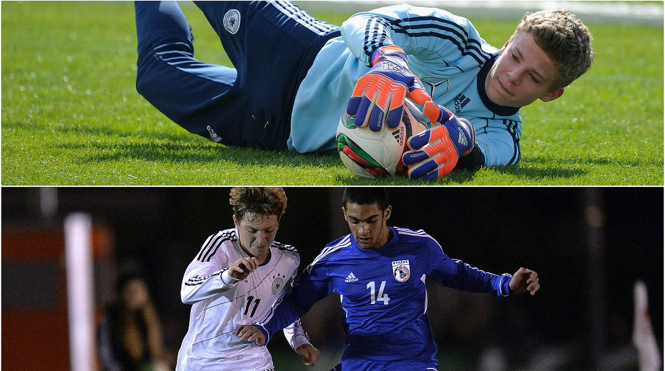 New additions to the squad: goalkeeper Finn Dahmen and Meris Skenderovic © Bongarts/GettyImages/DFB
