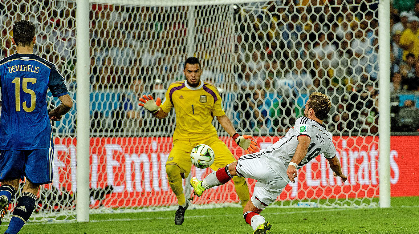 Mario Götzes goldenes Tor in der Verlängerung des WM-Finales 2014 © 2014 Getty Images