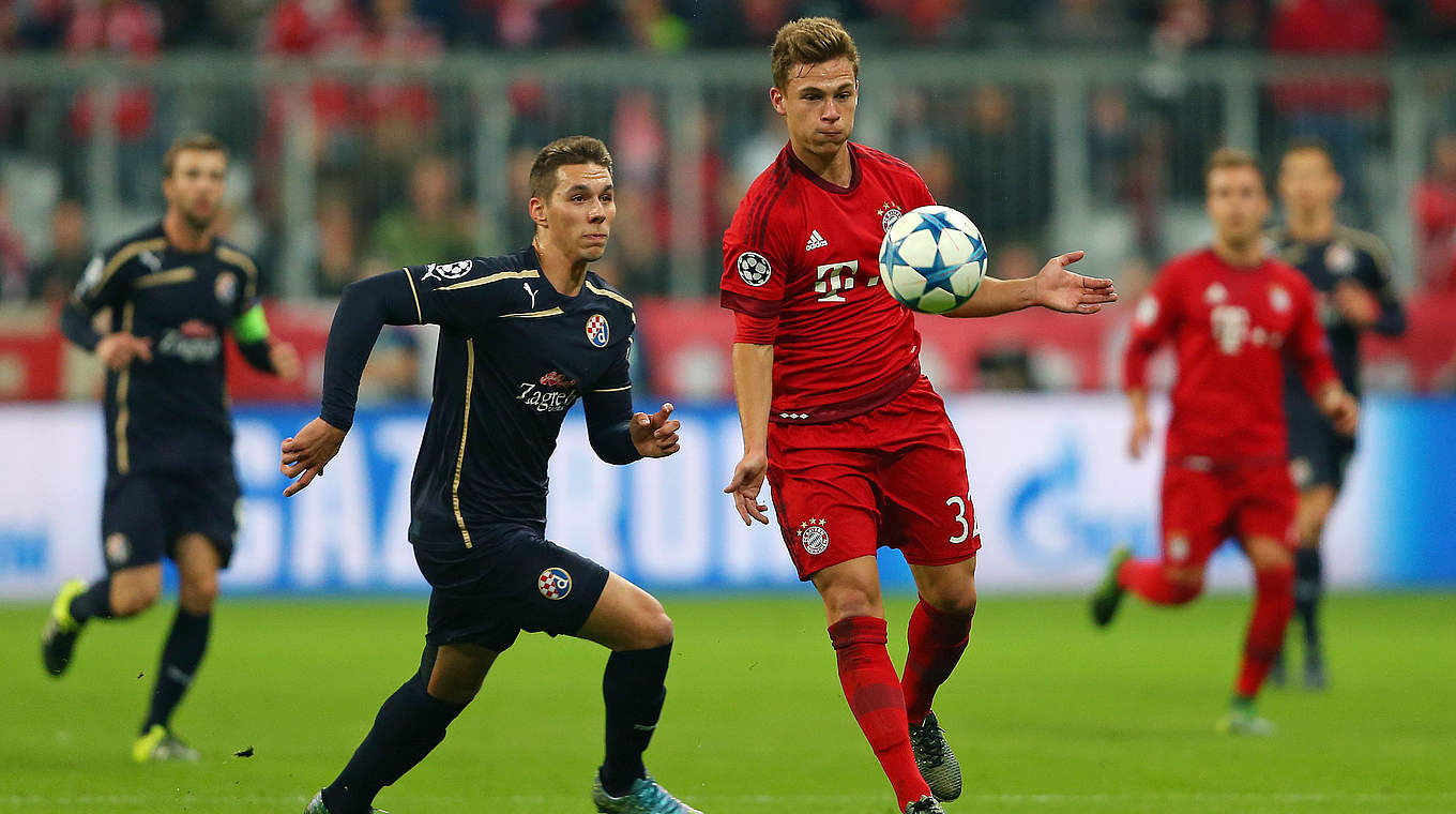 Joshua Kimmich after the 5-0 win over Dinamo Zagreb: "I hope it continues like this" © 2015 Getty Images