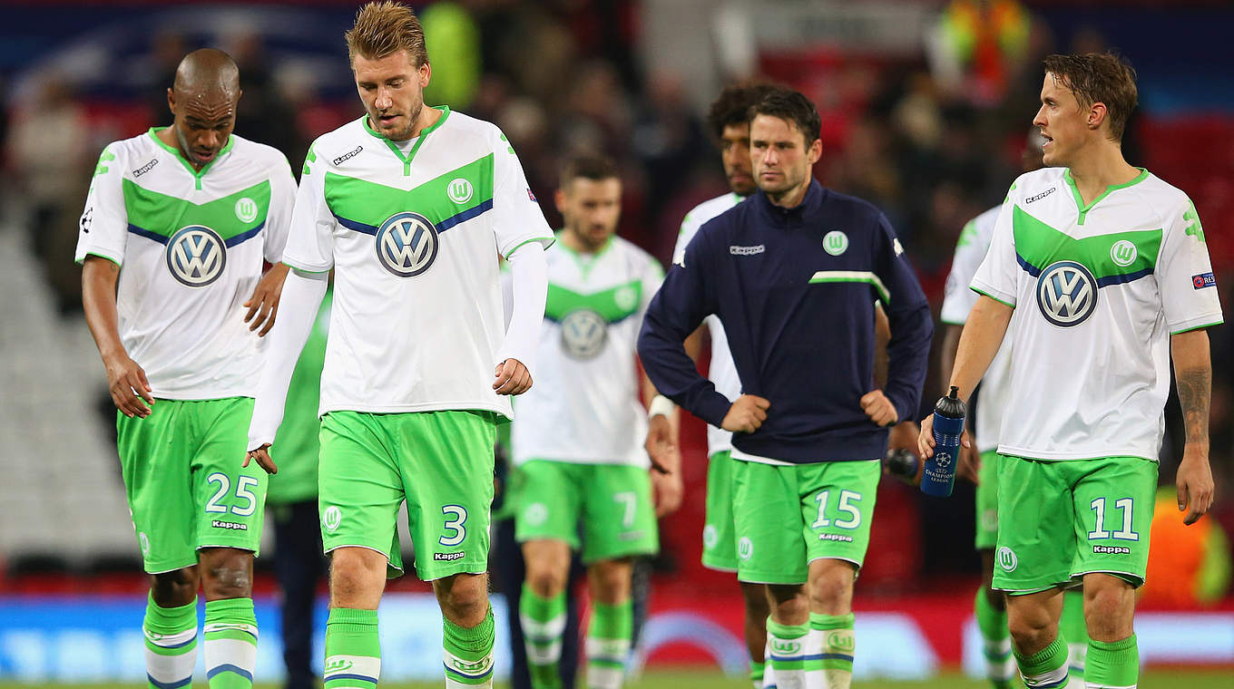 VfL Wolfsburg were ahead but ended up losing by a single goal. © 2015 Getty Images