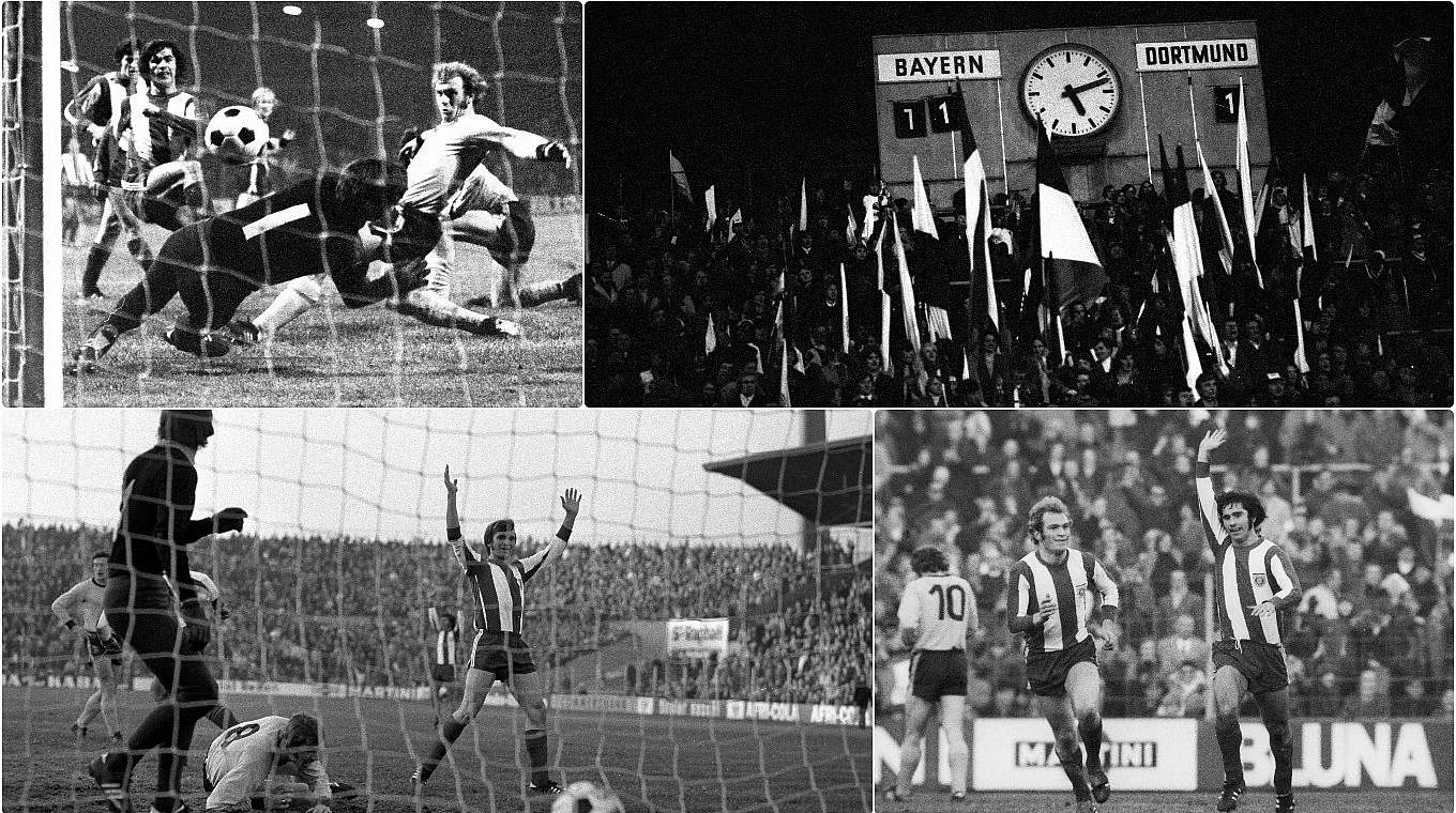 Der höchste Bundesligasieg des FC Bayern - 11:1 am 27. November 1971 gegen den BVB © imago/DFB