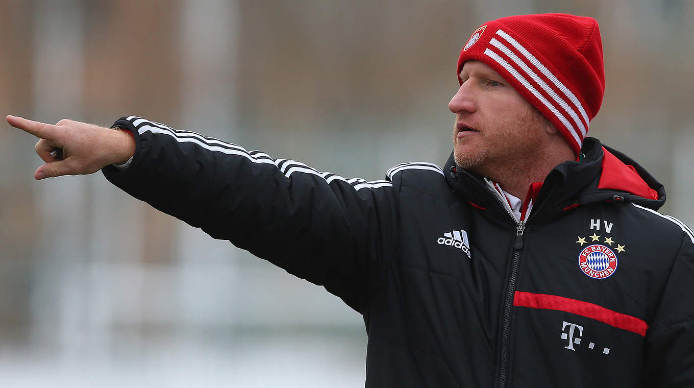 Mit den Bayern gegen Ingolstadt: Trainer Heiko Vogel © 2013 Getty Images