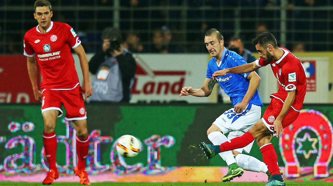Yunus Malli scored the second goal in style. © 2015 Getty Images