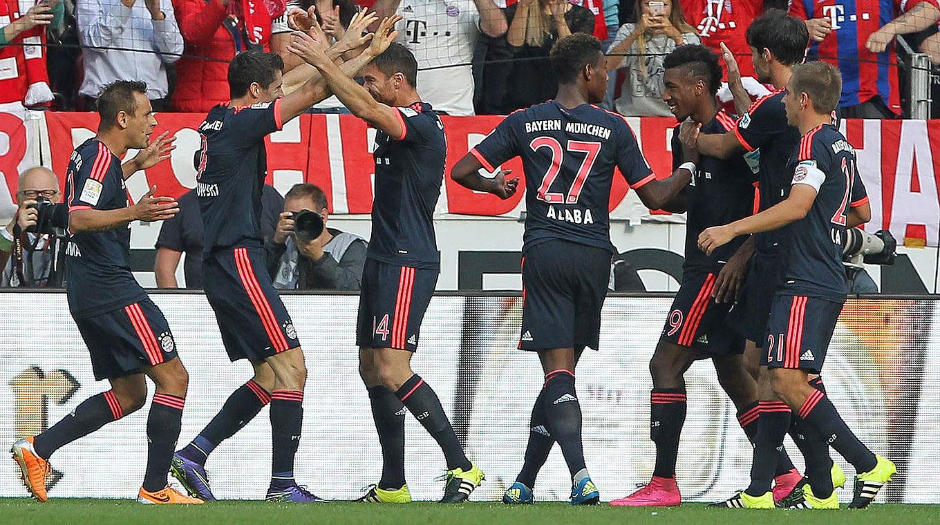 Favorisiert im Spitzenspiel: Bayern München © 2015 AFP/GettyImages