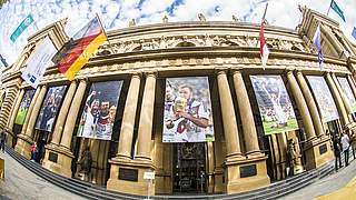 Die Frankfurter Börse im Zeichen des Fußballs © Getty Images