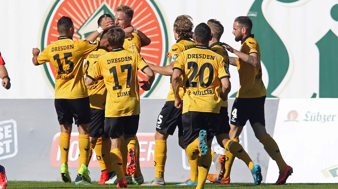 Weiterhin ungeschlagen: Dynamo Dresden © 2015 Getty Images